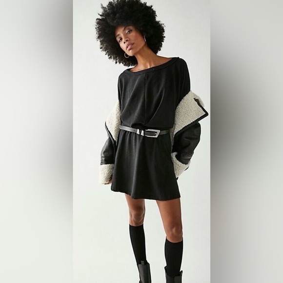 Free People Dresses & Skirts - Free People Beach Santa Maria Black Mini Dress Small